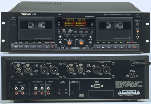 TASCAM 322 双卡座返带录音机