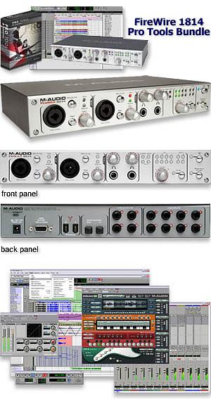 M-Audio FireWire 18进14出火线音频接口