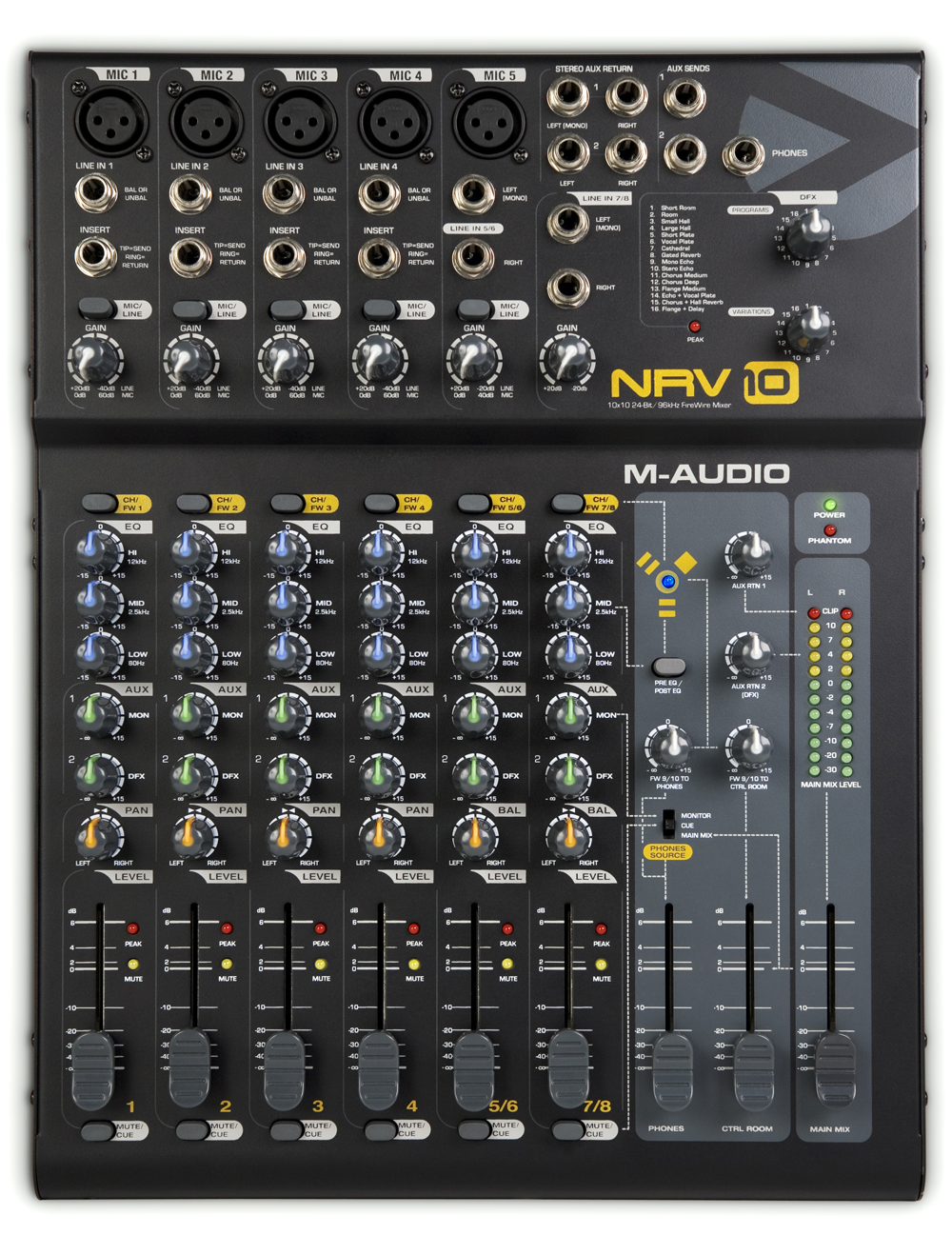 M-Audio NRV10 模拟调音台+火线音频接口