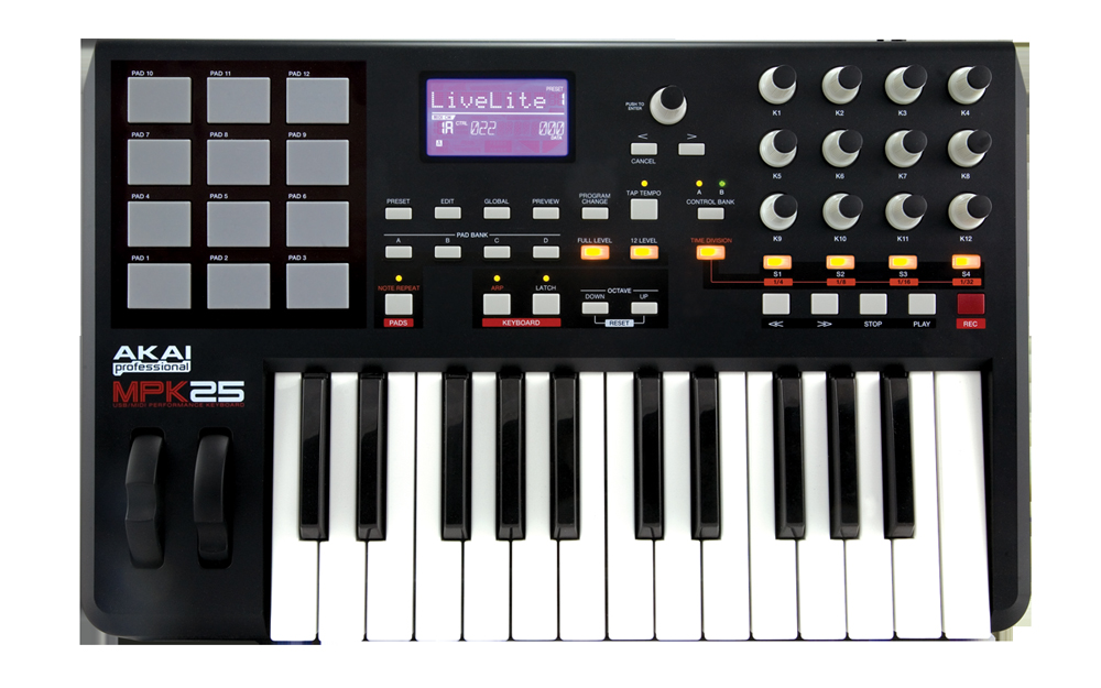 AKAI Professional MPK25 25键 USB/MIDI键盘控制器