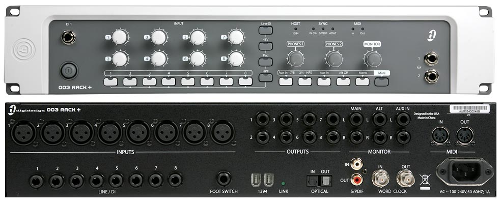 Digidesign 003 Rack+ Factory 火线音频接口