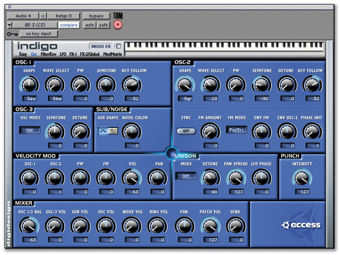 Digidesign Access Virus Indigo 插件