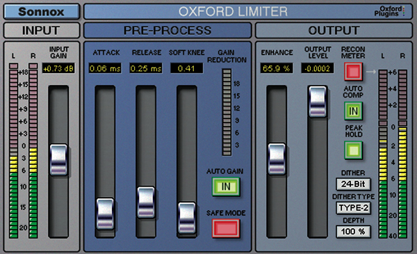 Sonnox Oxford Limiter Native 插件