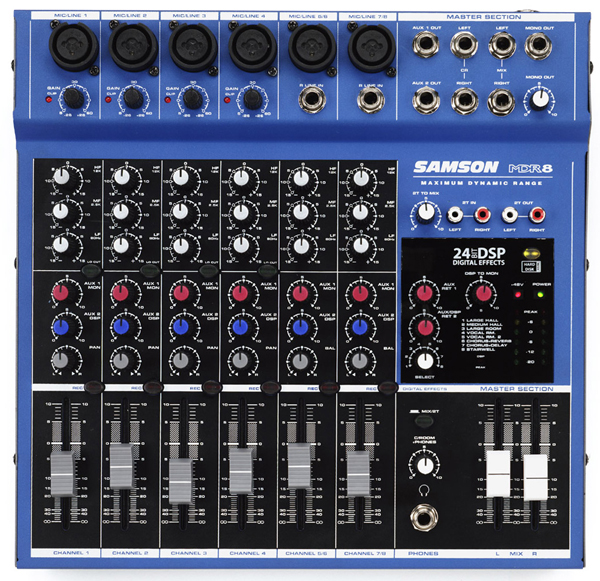 SAmson MDR-8 8路调音台