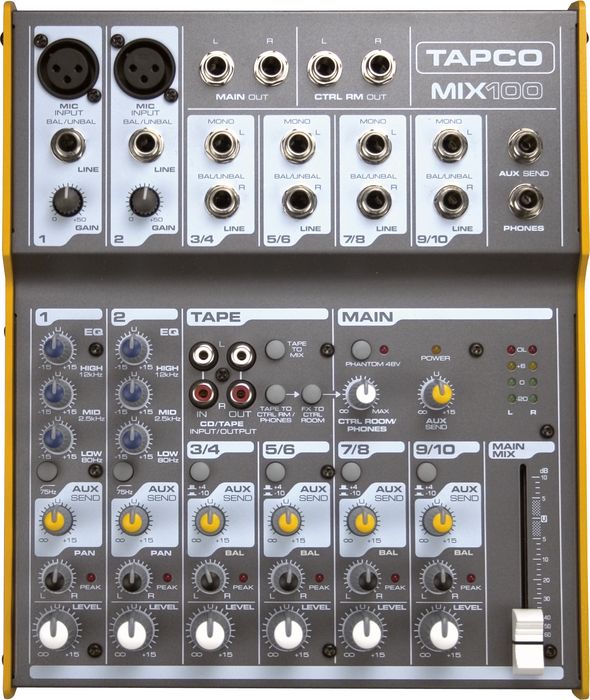 Mackie Mix 100 模拟调音台