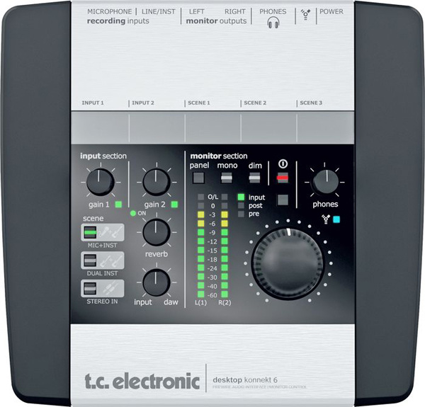 TC Electronic Desktop Konnekt 6 火线音频接口