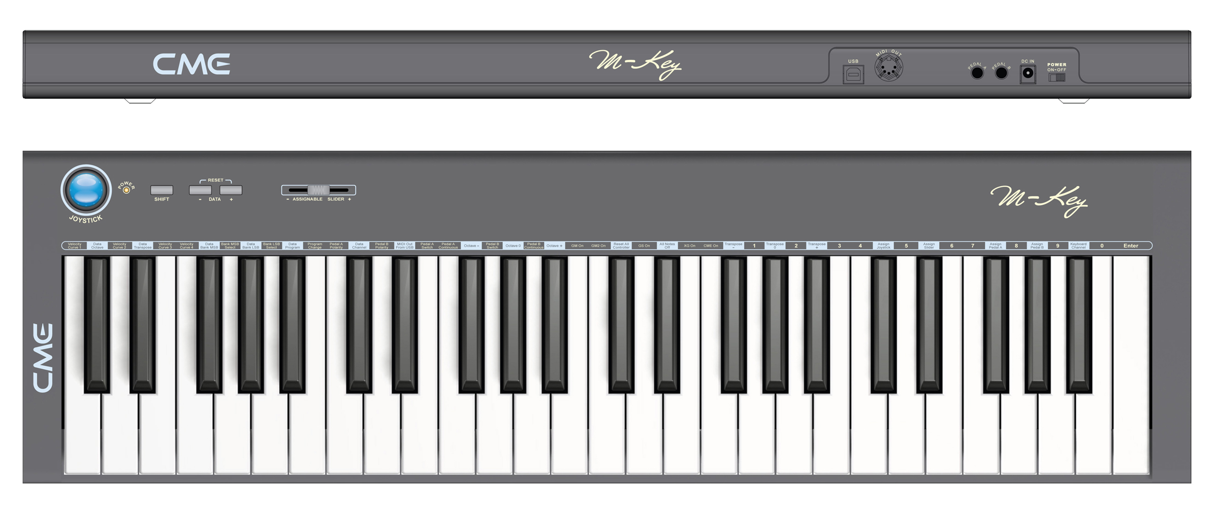 CME M-Key 49键便携式超薄MIDI键盘