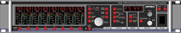 APHEX 1788A-D 8路可遥控型话筒前置放大器