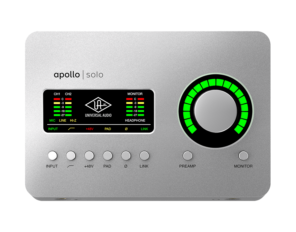 Universal Audio Apollo Solo 桌面式雷电音频接口/专业声卡_雷电音频接口_音频接口/专业声卡