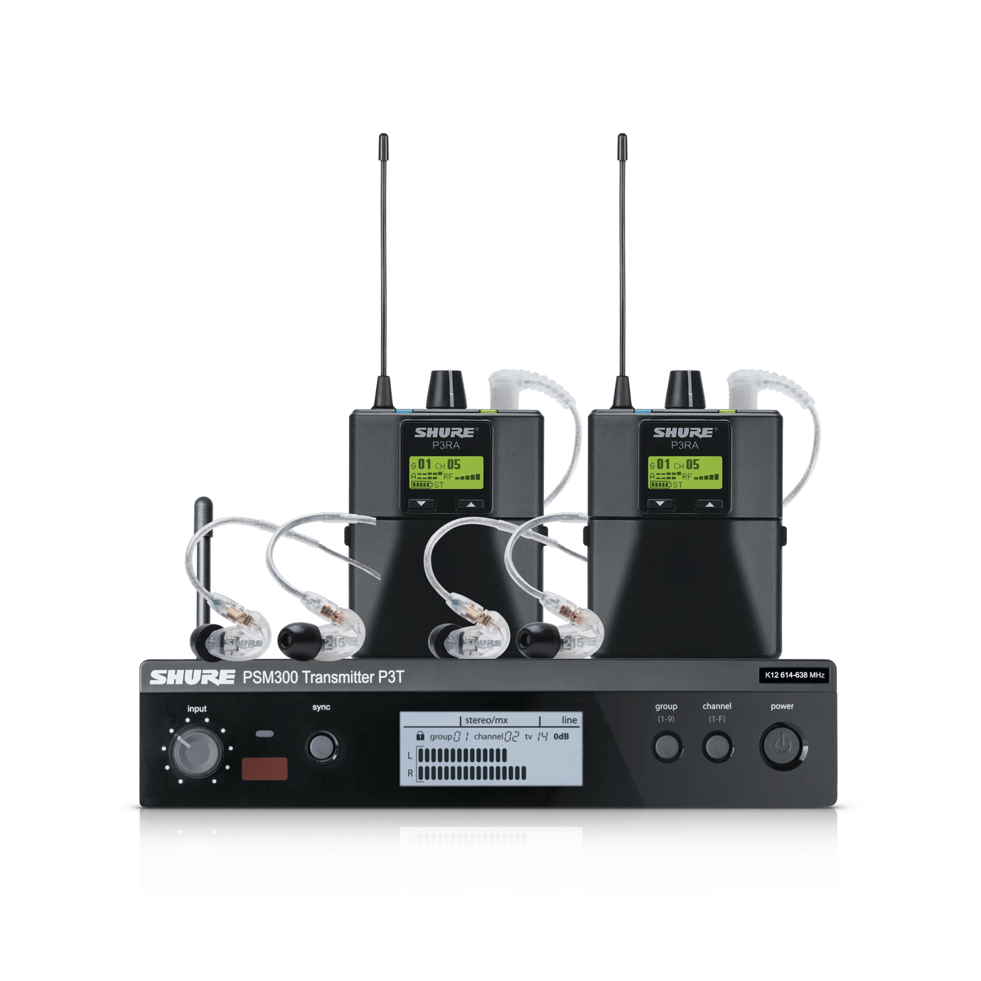 Shure/舒尔 PSM300 Twinpack Pro P3TRA215TWP 无线入耳式监听系统_无线监听系统_无线系统