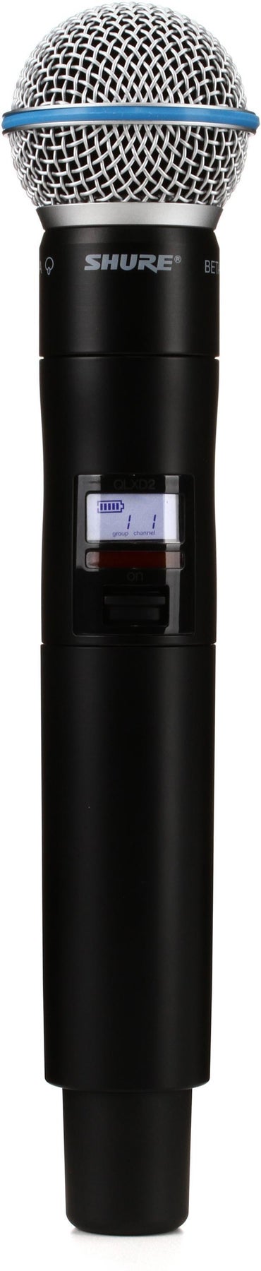 Shure/舒尔 QLXD2/BETA58A 无线手持麦克风发射器
