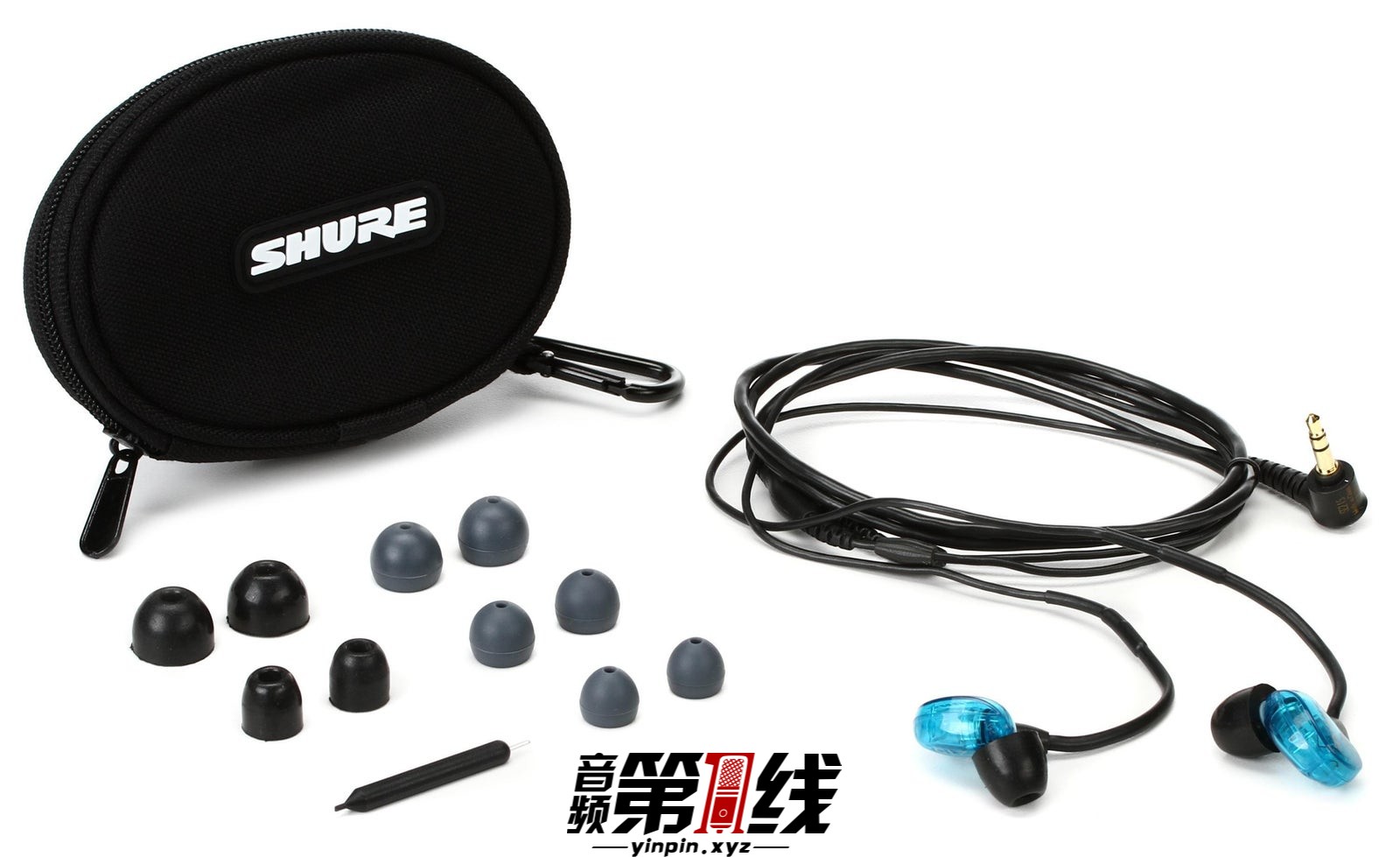 Shure/舒尔 SE215 隔音入耳式耳机 - 蓝色款