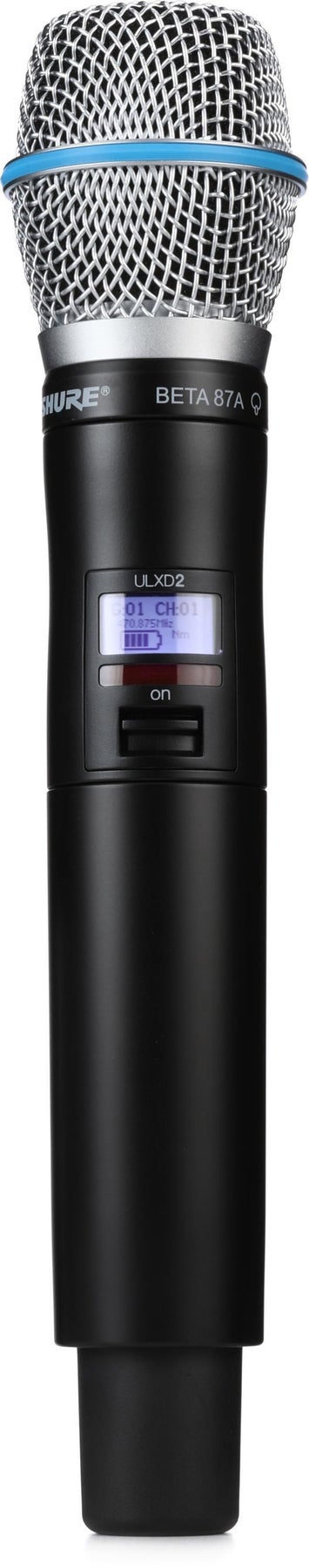 Shure/舒尔 ULXD2/B87A 数字无线手持话筒/麦克风发射器