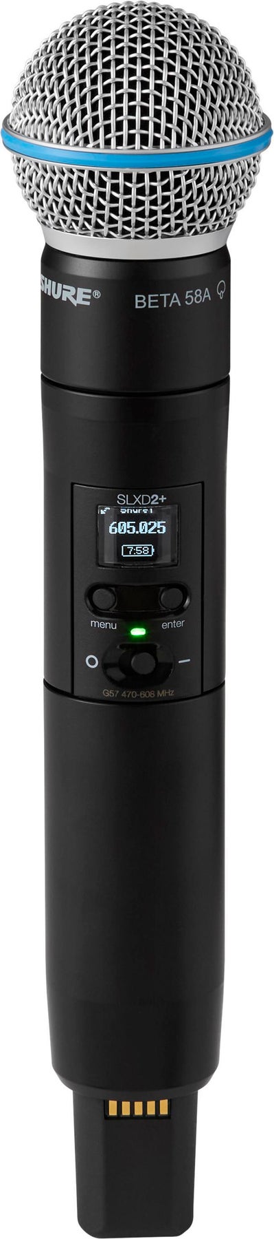 Shure/舒尔 SLXD2+/B58 无线手持话筒/麦克风发射器
