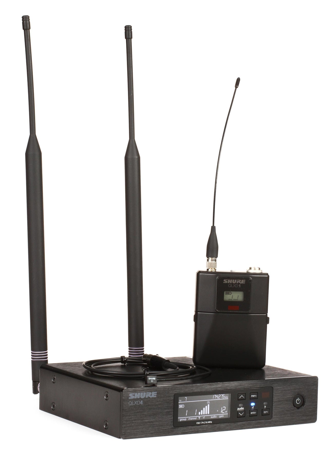 Shure/舒尔 QLXD14/93 全指向无线领夹话筒/麦克风