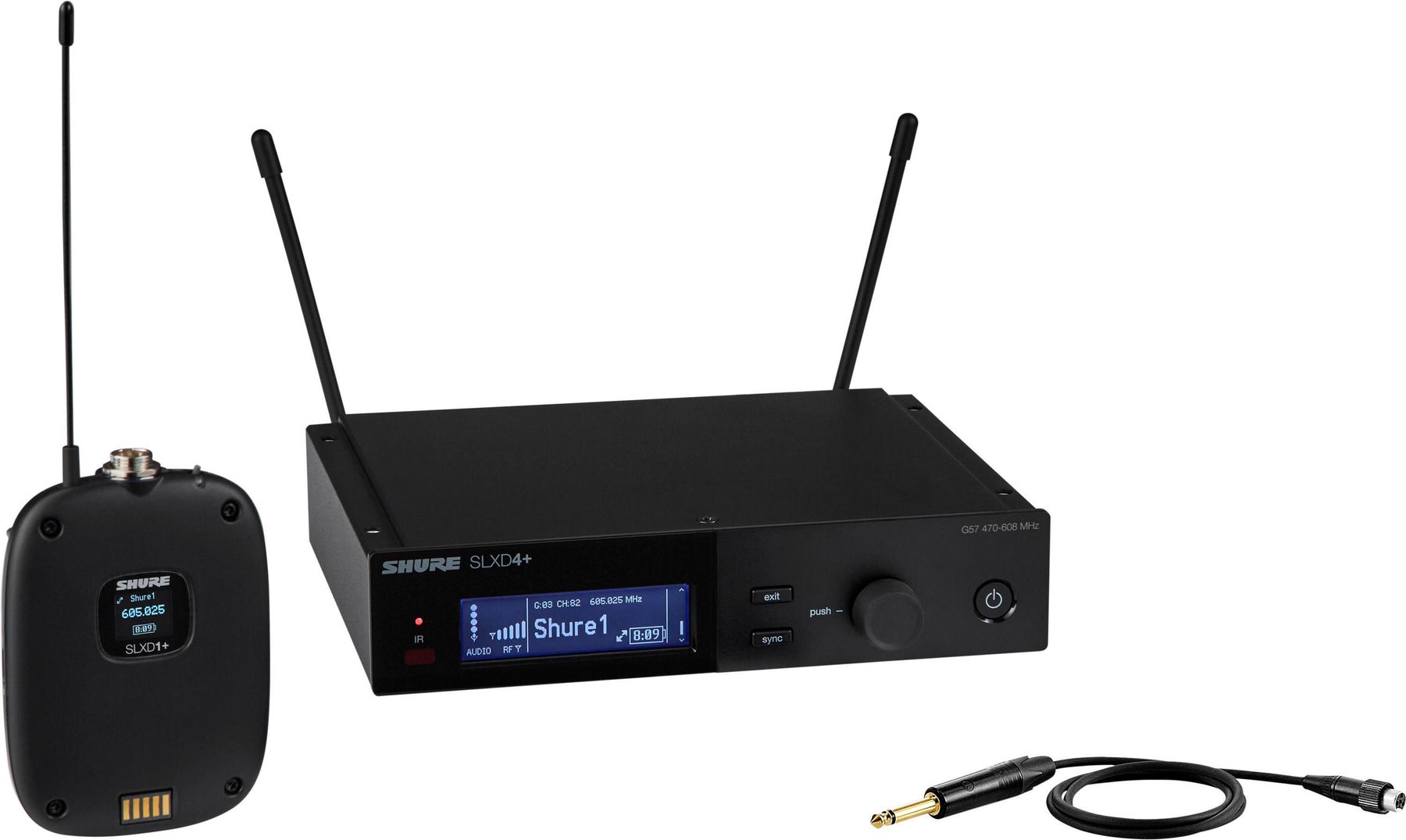 Shure SLXD14+ 无线吉他/贝斯乐器系统