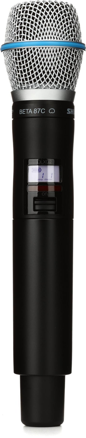 Shure/舒尔 QLXD2/BETA87C 无线手持话筒/麦克风发射机