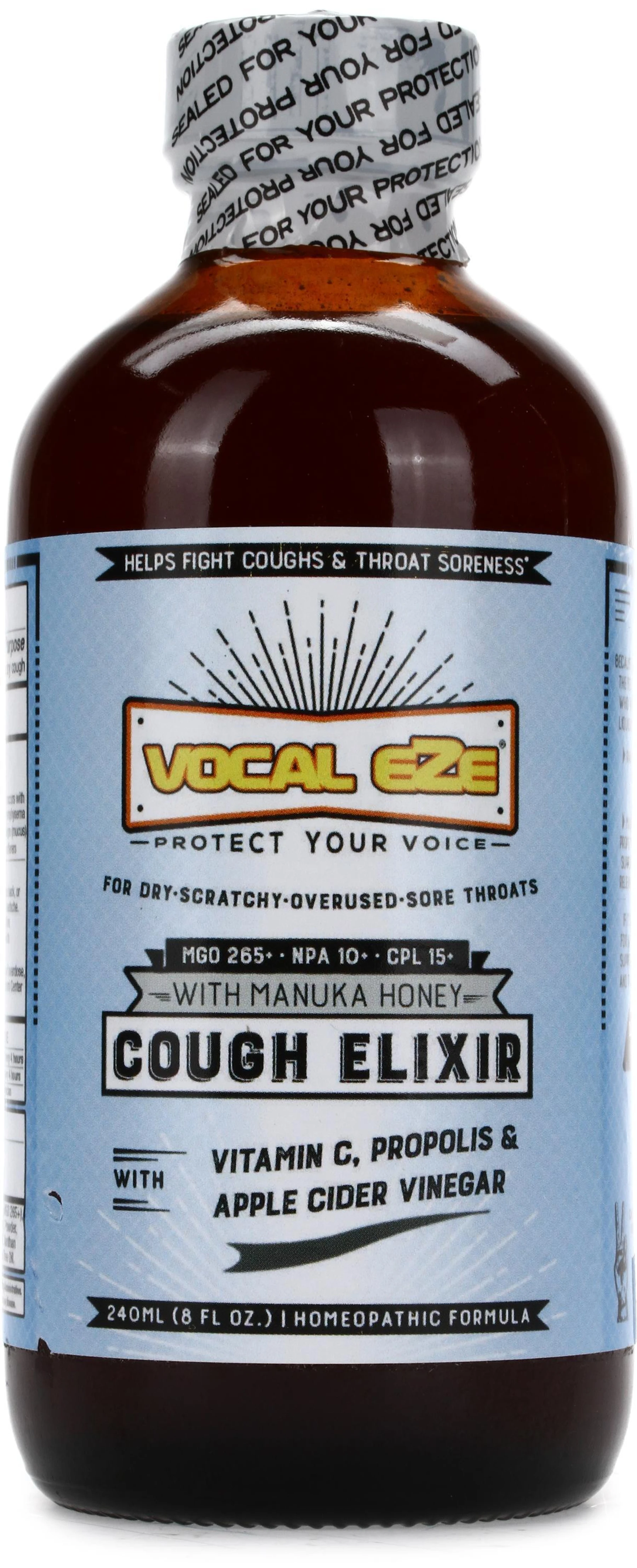 Vocal Eze MHE8500 麦卢卡蜂蜜止咳酏剂 - 8盎司