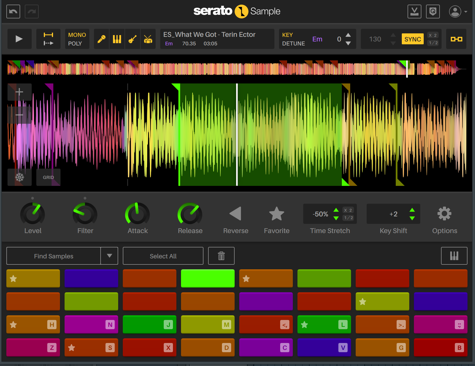 Serato Sample 2.0 含 Stem 分离功能的插件