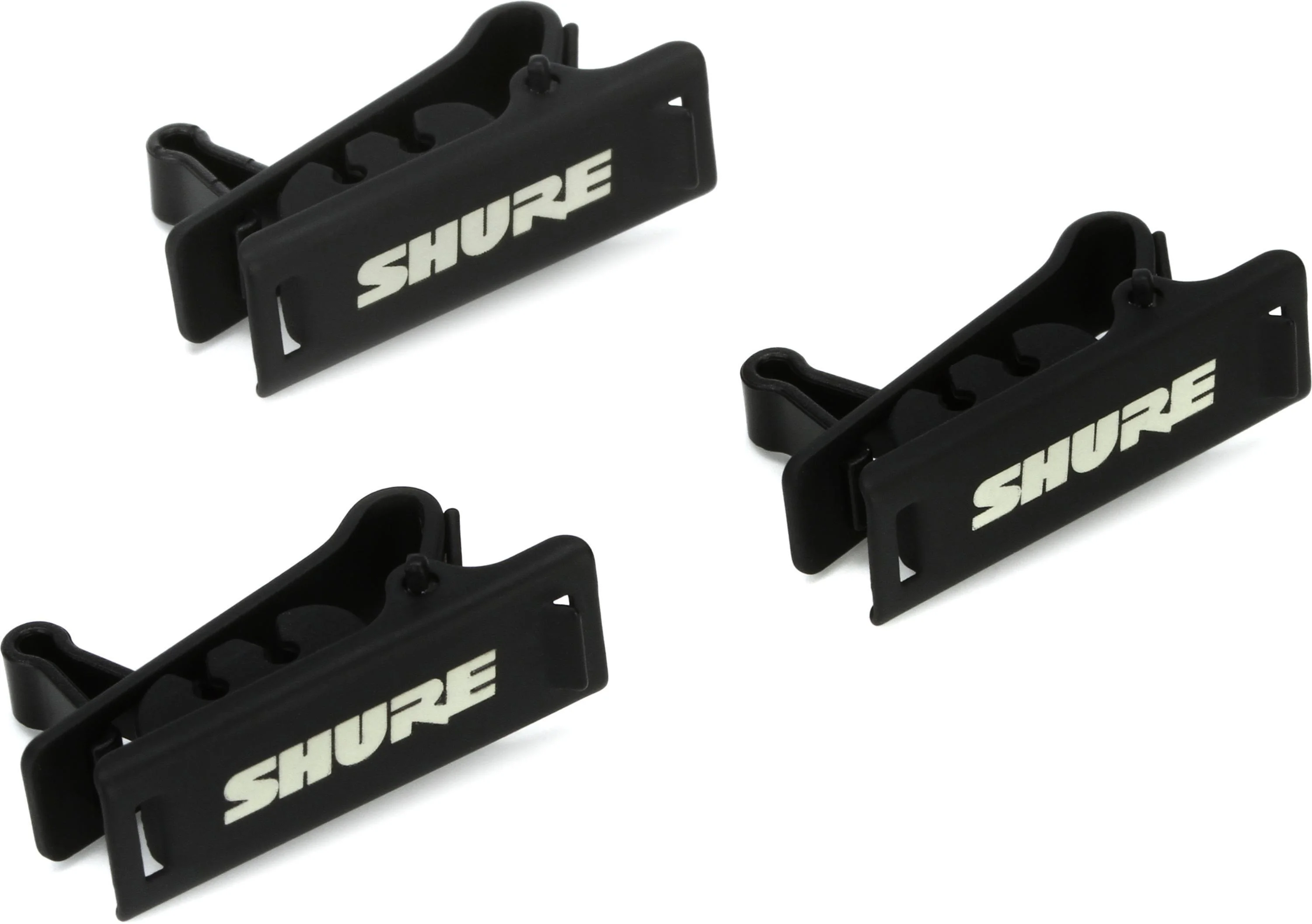 Shure RPM40STC/B TwinPlex 系列麦克风单条绑夹 - 黑色（3个装）