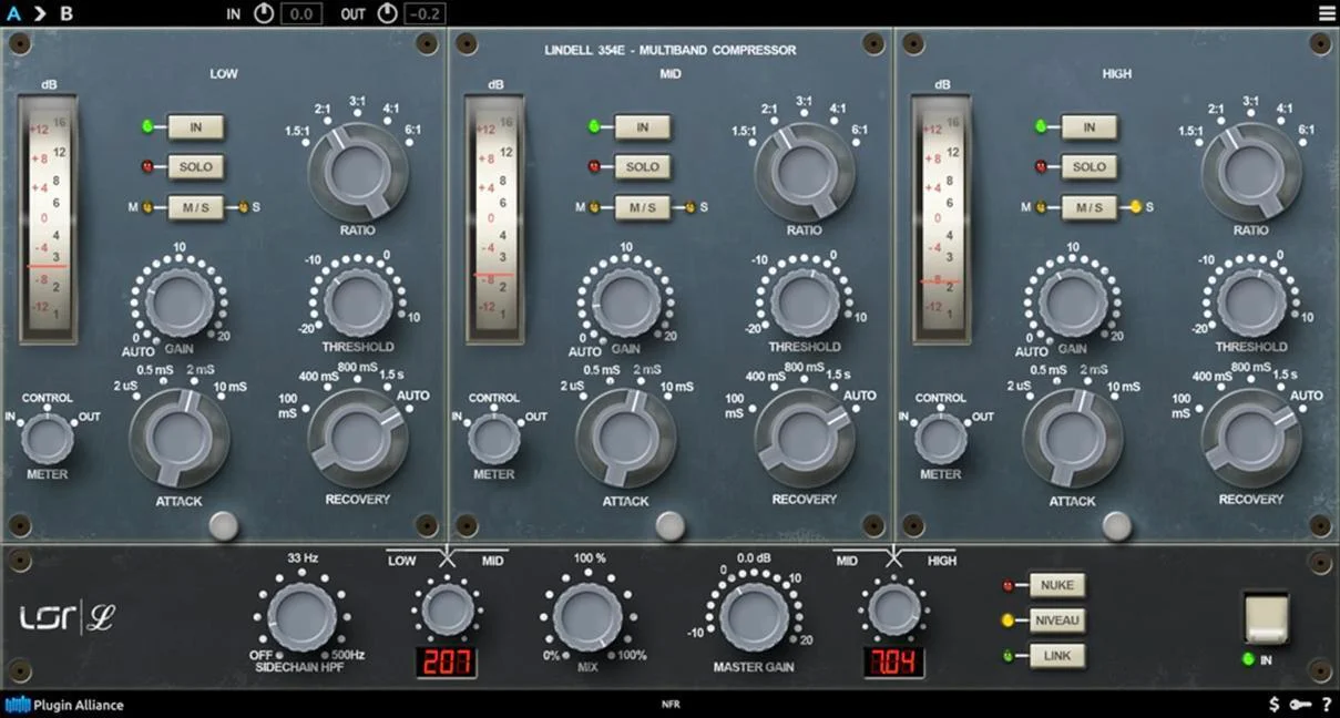 Lindell Audio 354E 多段压缩器插件
