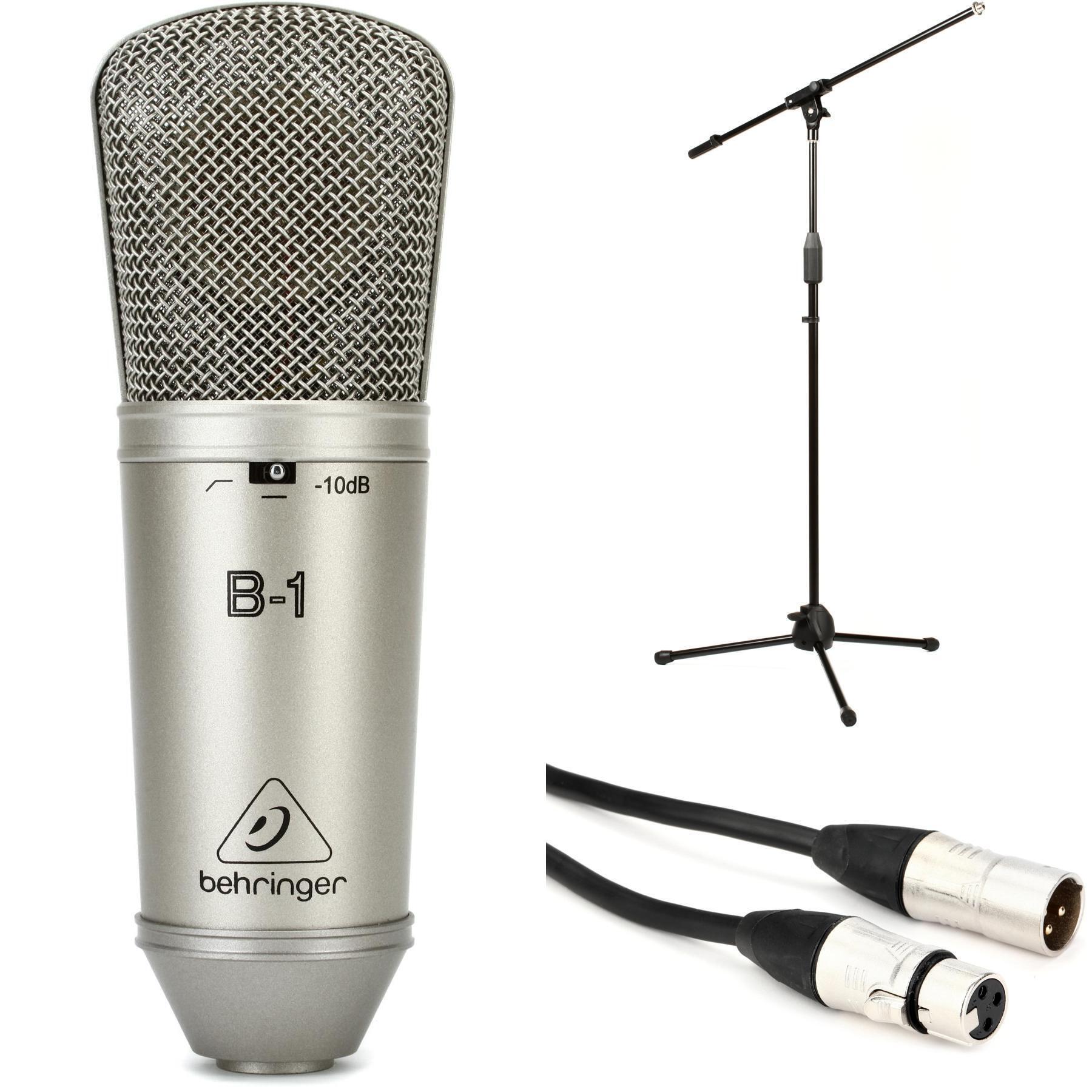 Behringer B-1 大振膜电容麦克风套装，含支架和线缆
