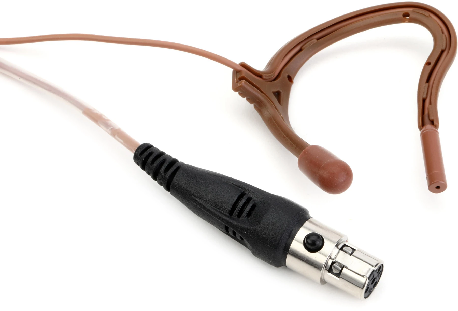 Point Source Audio Embrace EO-9WL 全指向耳挂式麦克风，带 TA4F 接口，适用于 Shure 无线系统 - 棕色
