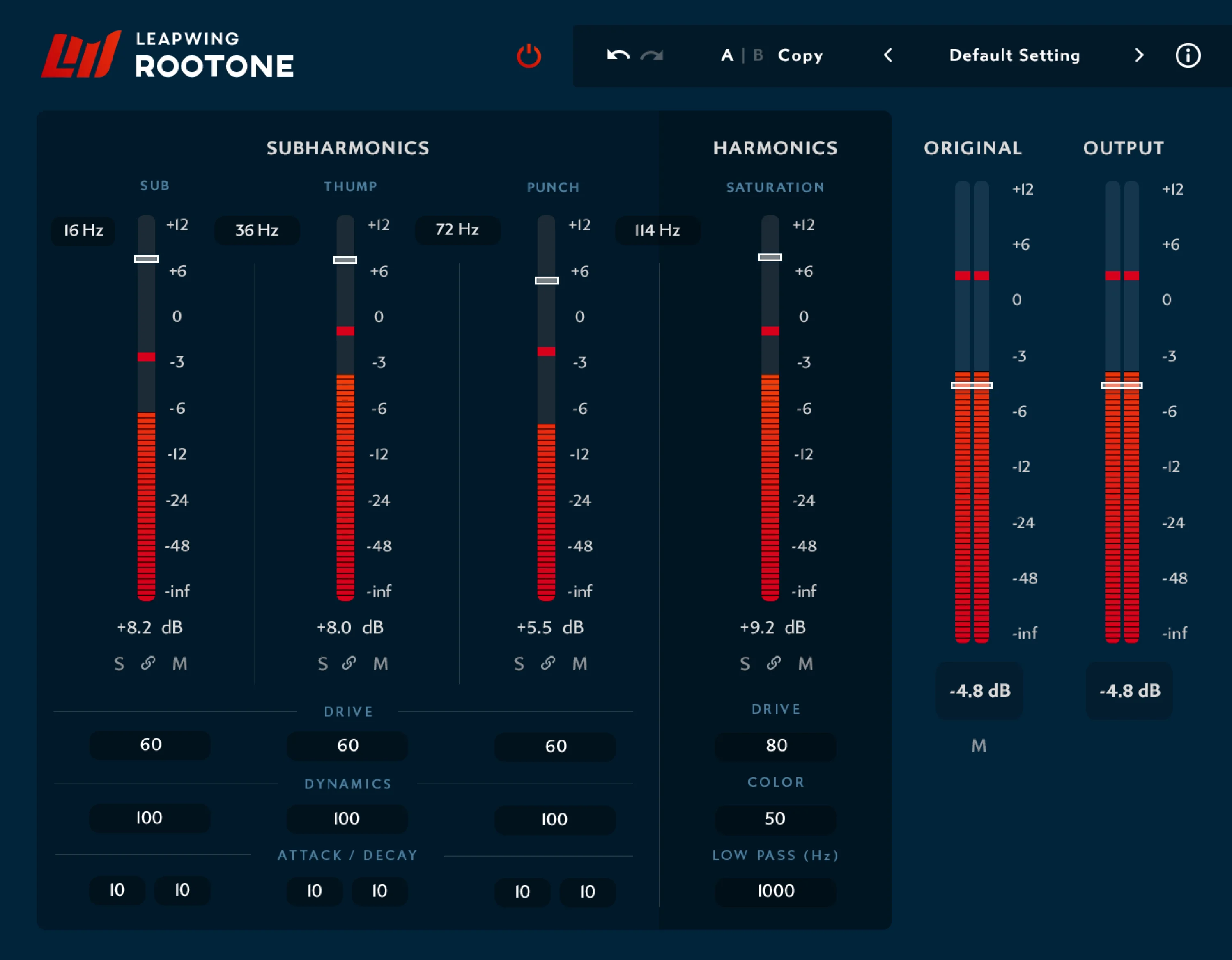 Leapwing Audio RootOne 次谐波插件