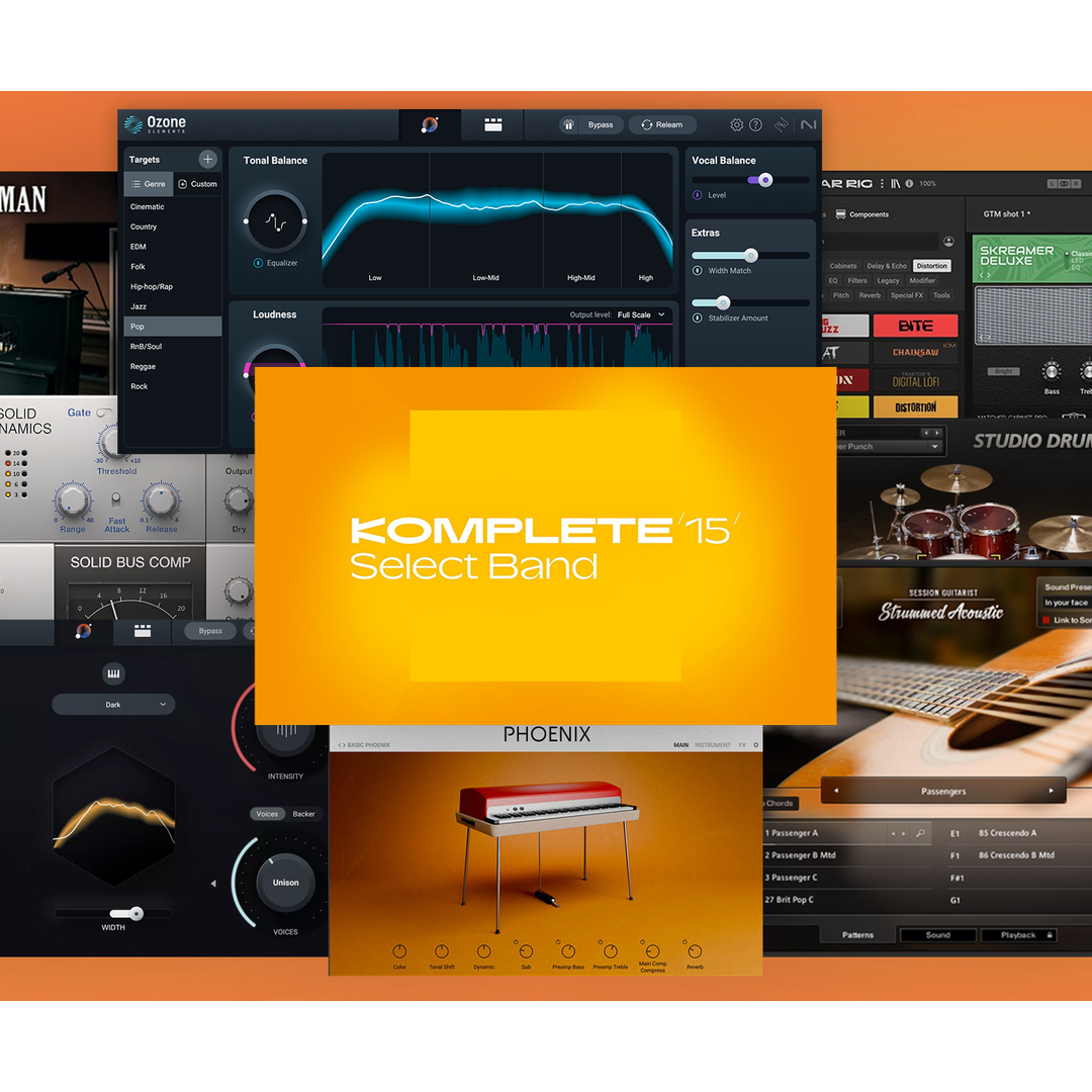 Native Instruments Komplete 15 Select - Band Edition 软件制作套装