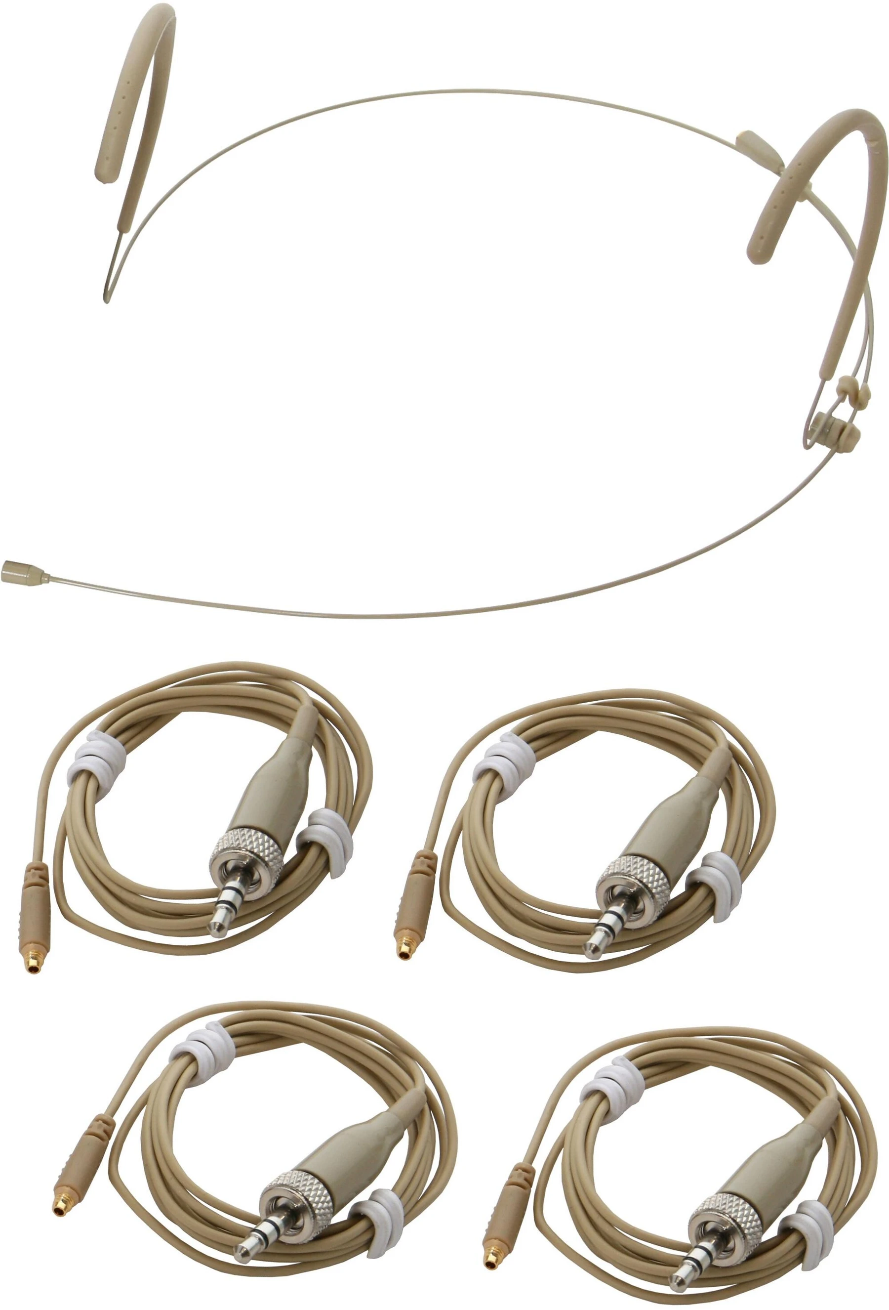 Galaxy Audio HSM8 全向耳挂式麦克风，带森海塞尔 3.5mm 无线接口 - 米色