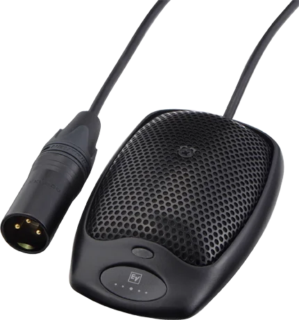 Electro-Voice PC 边界麦克风，带开关和麦克风状态 LED 指示灯