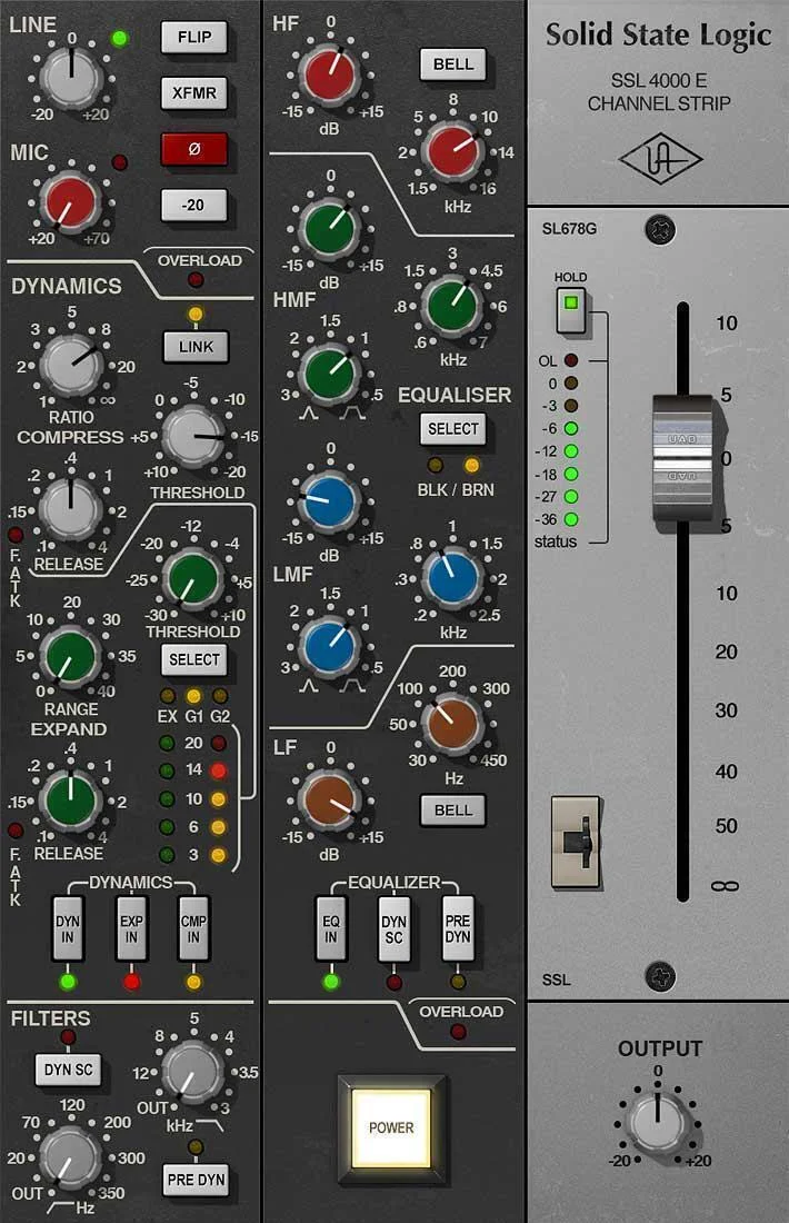 Universal Audio SSL 4000 E 通道条 UAD 插件