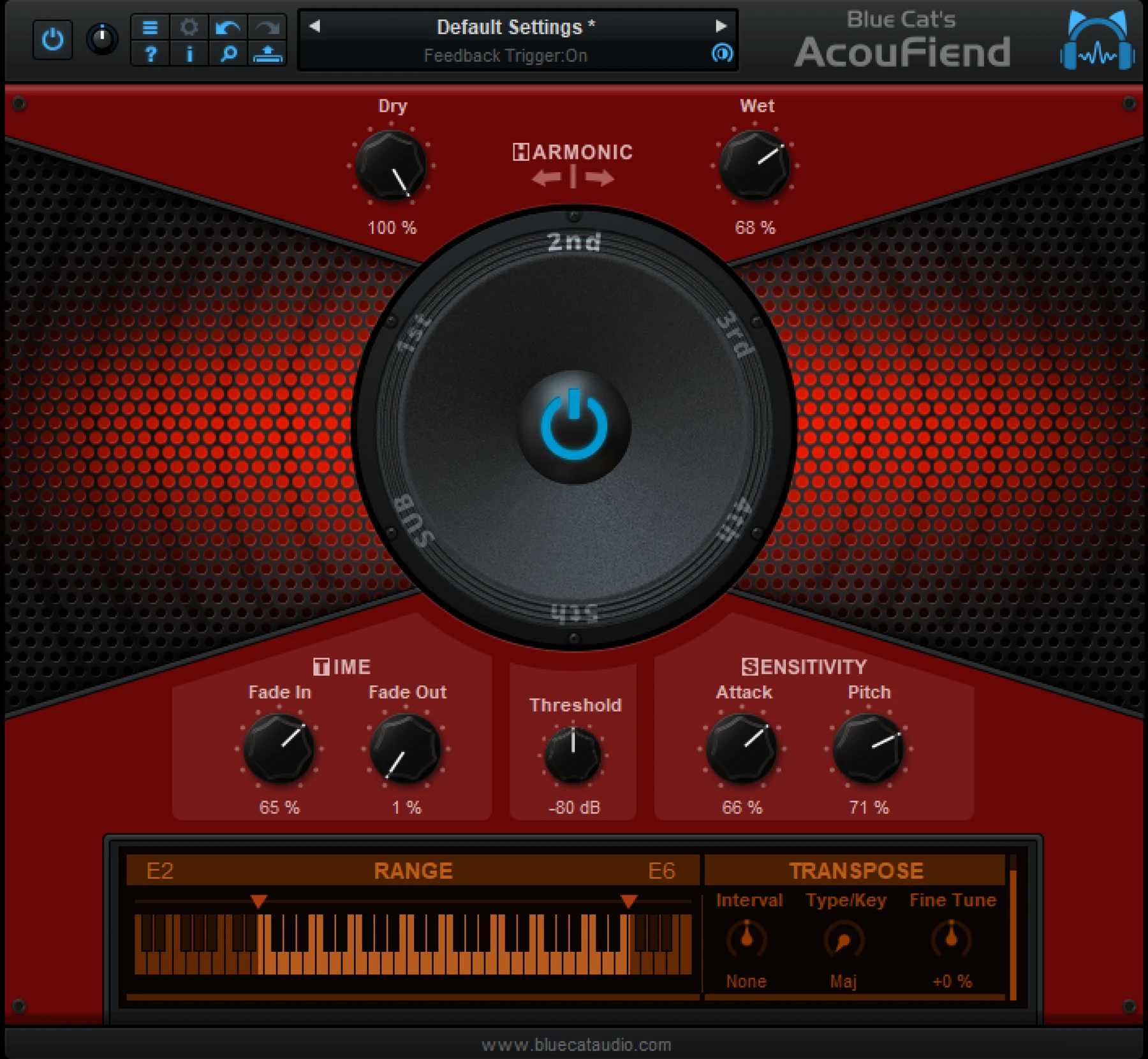 Blue Cat Audio AcouFiend - 原声反馈模拟器插件