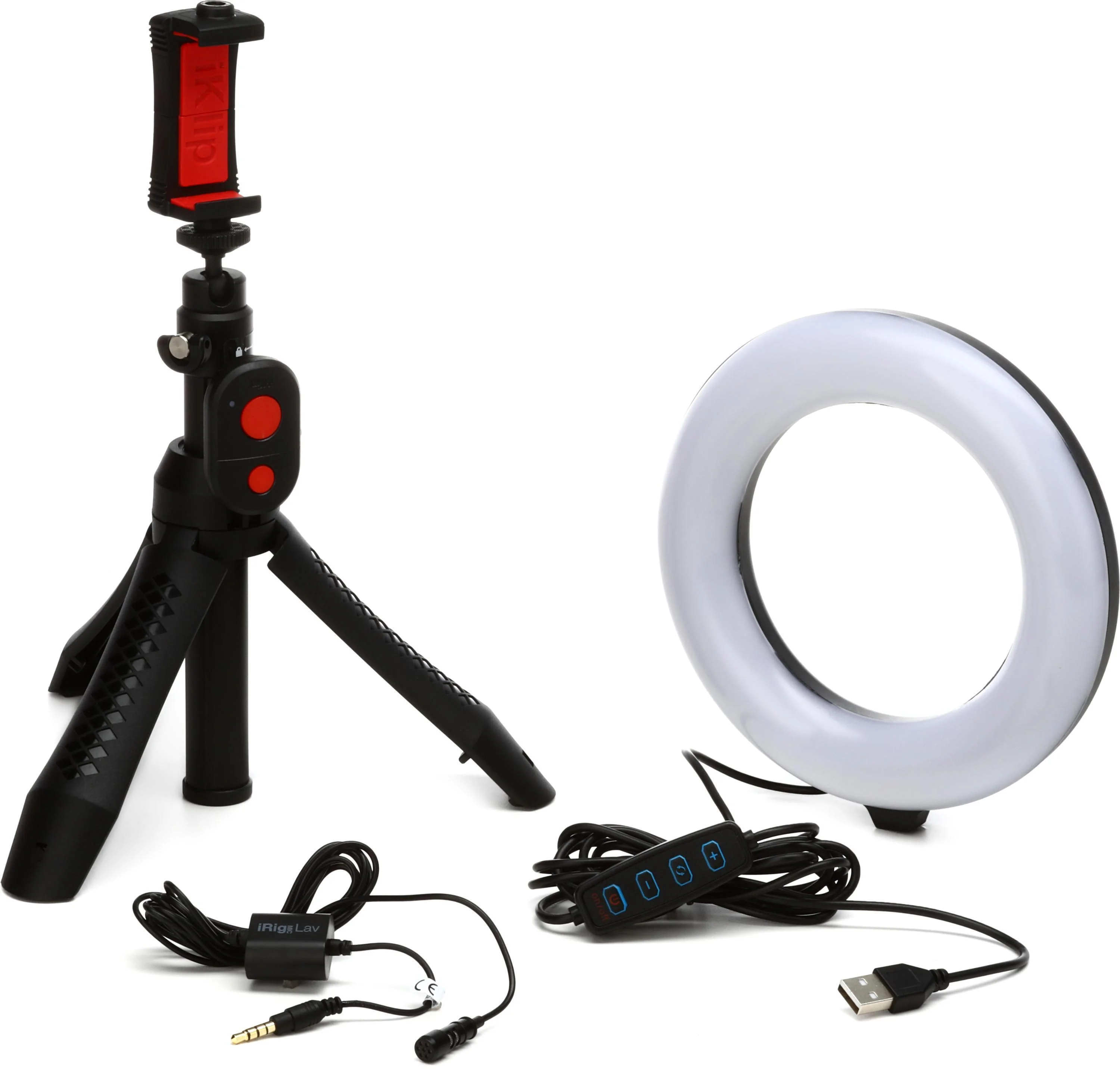 IK Multimedia iRig Video Creator 套装 视频与直播套件，含环形灯