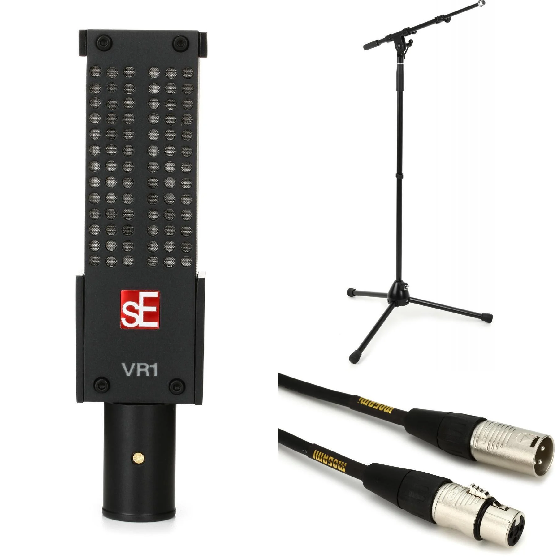 sE Electronics Voodoo VR1 无源铝带麦克风套装，含支架和线缆