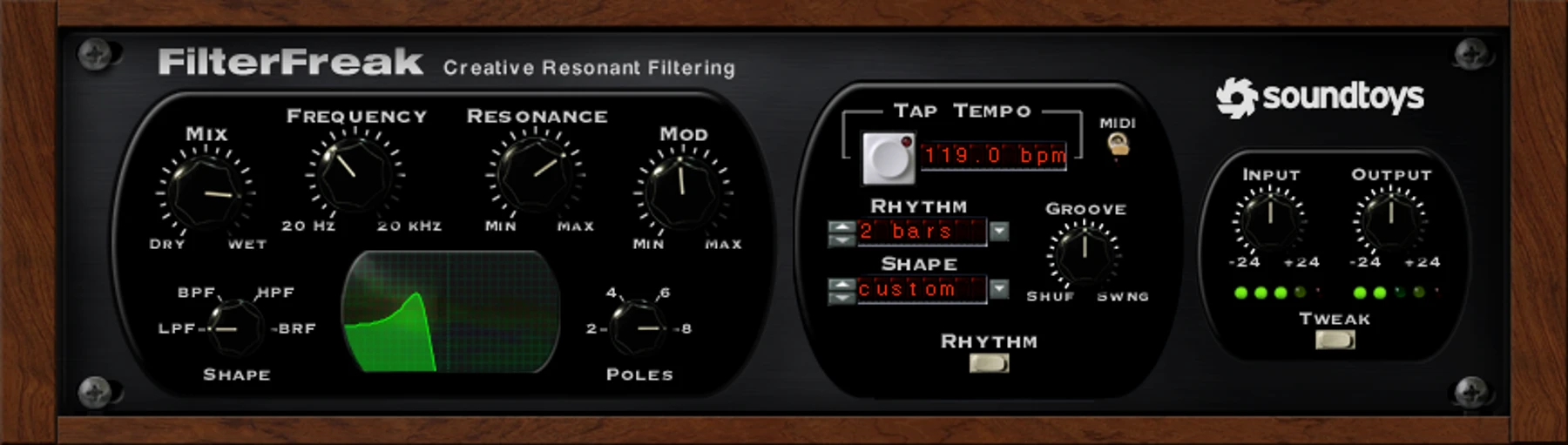 Soundtoys FilterFreak 共振模拟滤波器插件