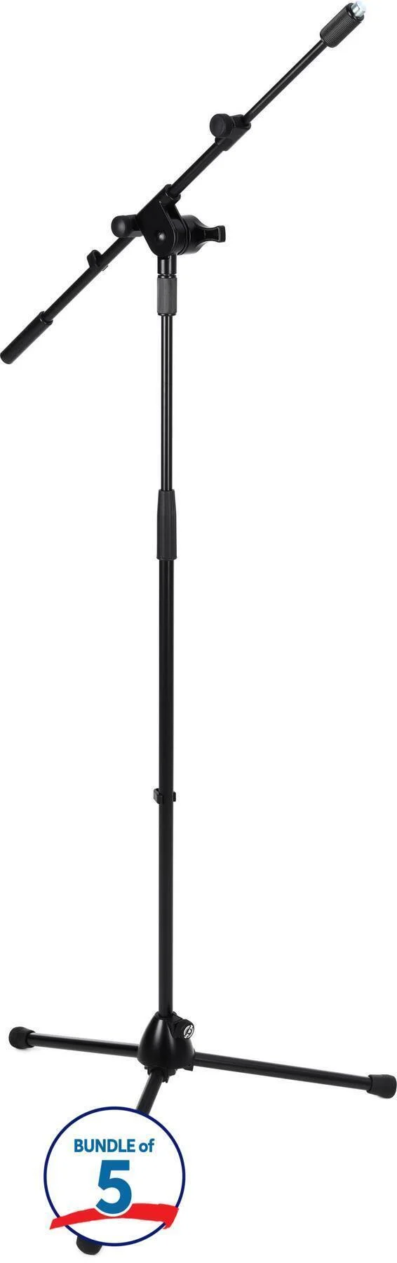 K&M 25600 带可伸缩吊臂的麦克风支架（5只装）