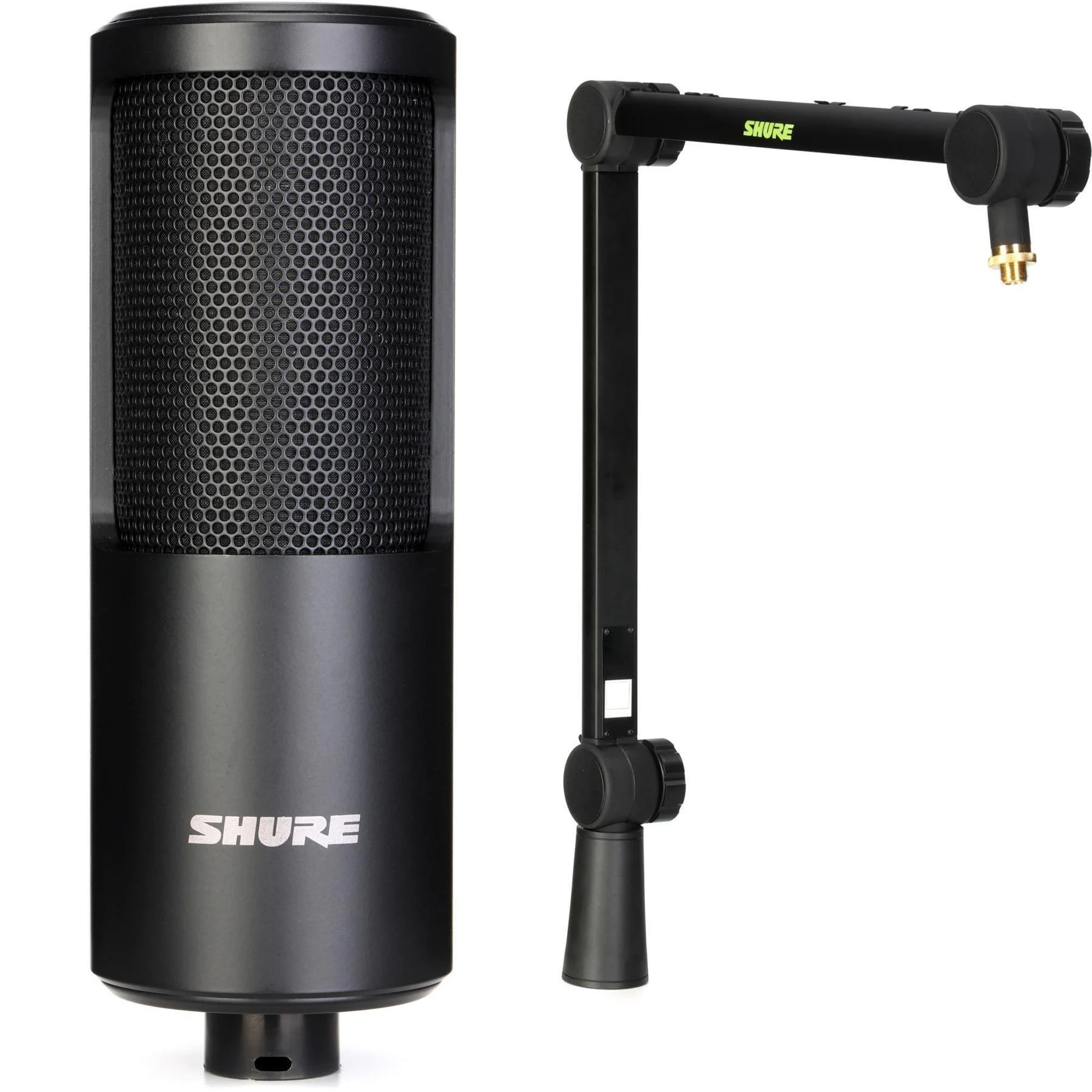 Shure SM4 双振膜电容家用录音麦克风，配可调节桌面麦克风吊臂支架