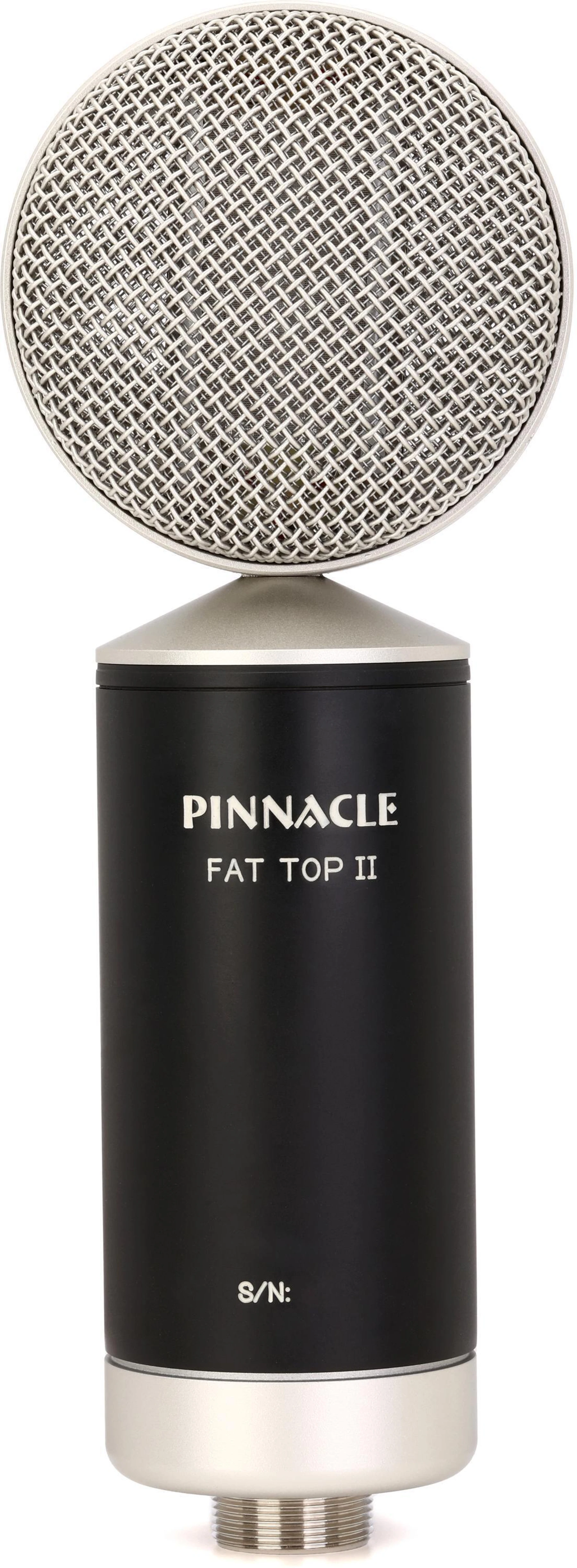 Pinnacle Microphones Fat Top II 配 Lundahl 变压器铝带麦克风 - 黑色