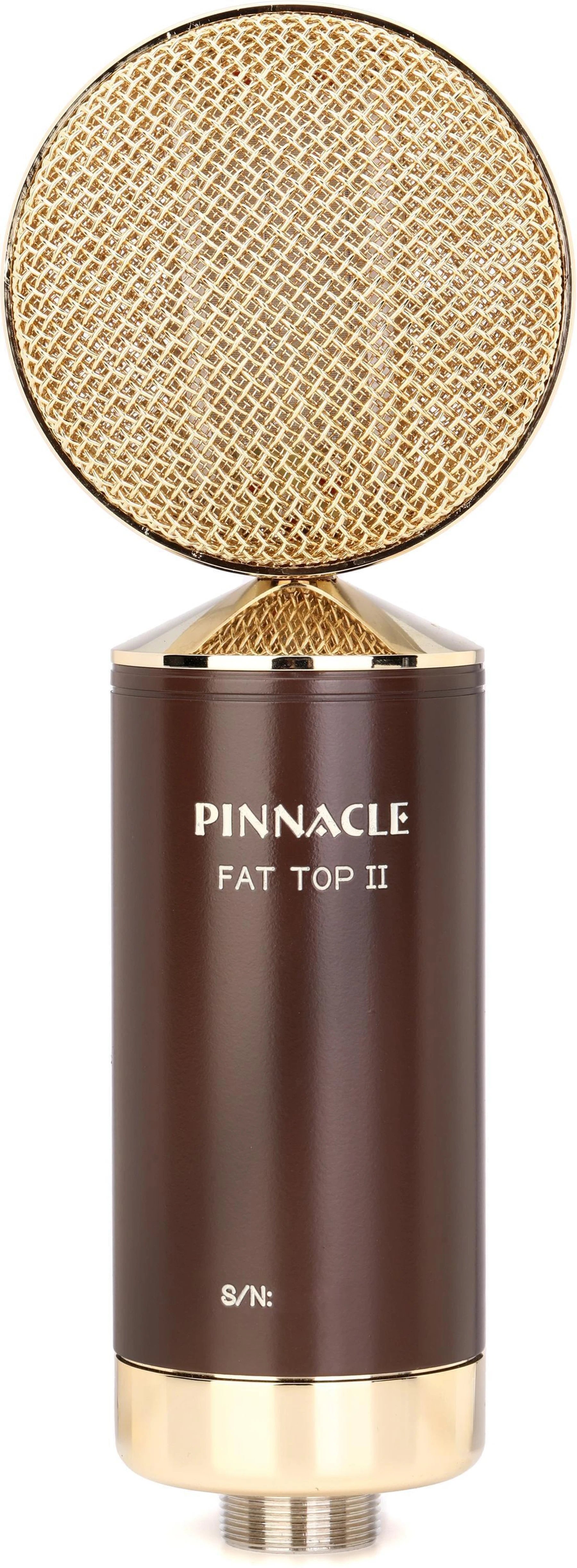 Pinnacle Microphones Fat Top II 配 Lundahl 变压器铝带麦克风 - 棕色