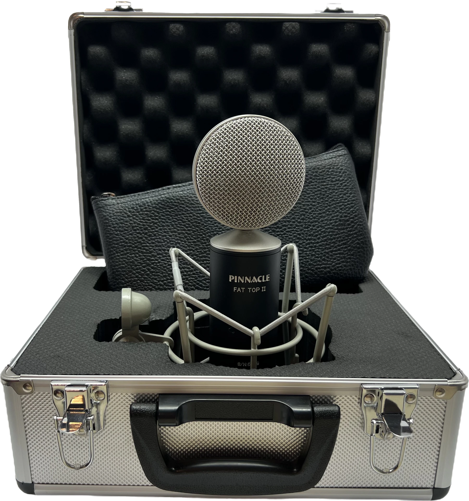 Pinnacle Microphones Fat Top II 主动/被动铝带麦克风 - 黑色