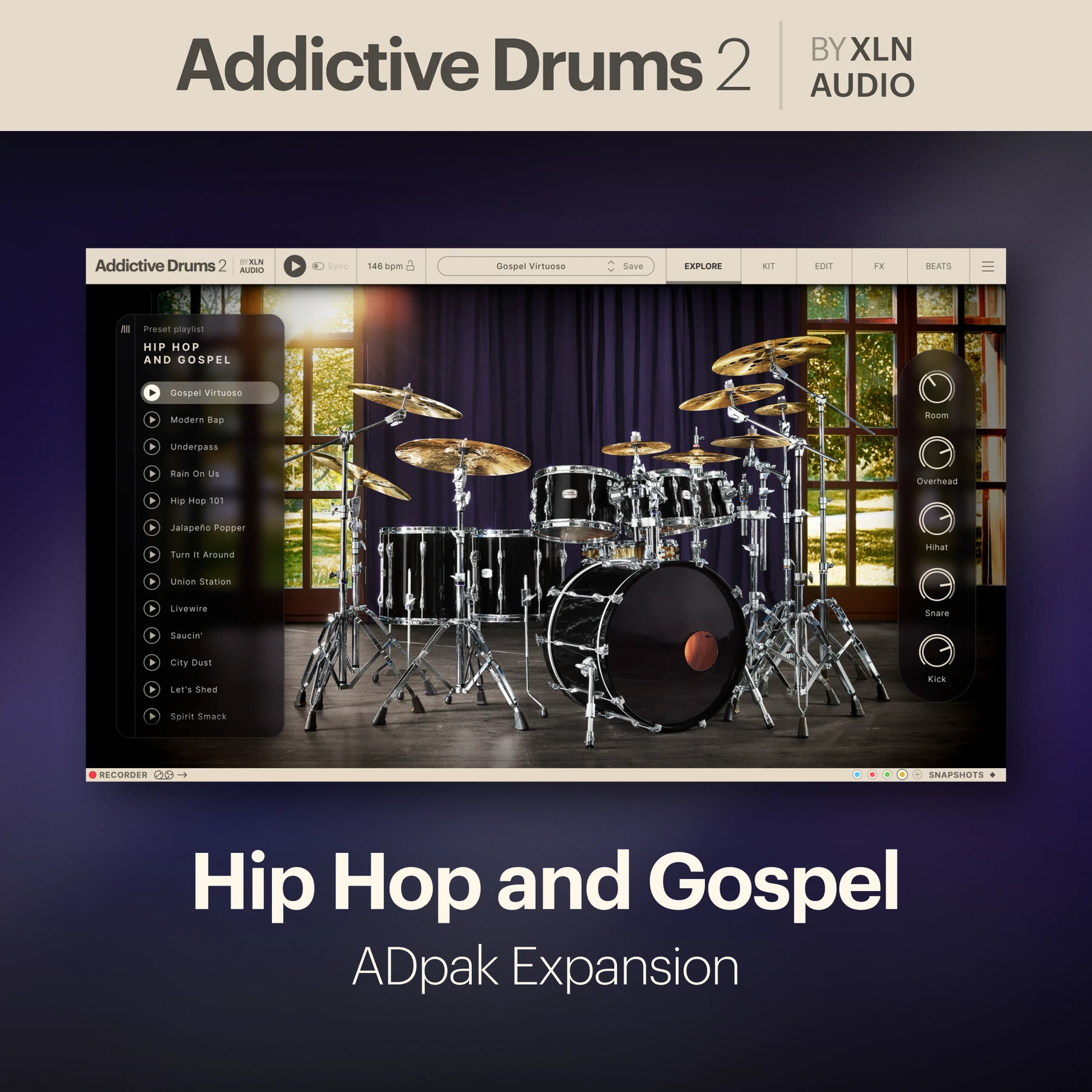 XLN Audio Hip Hop & Gospel ADpak 扩展包