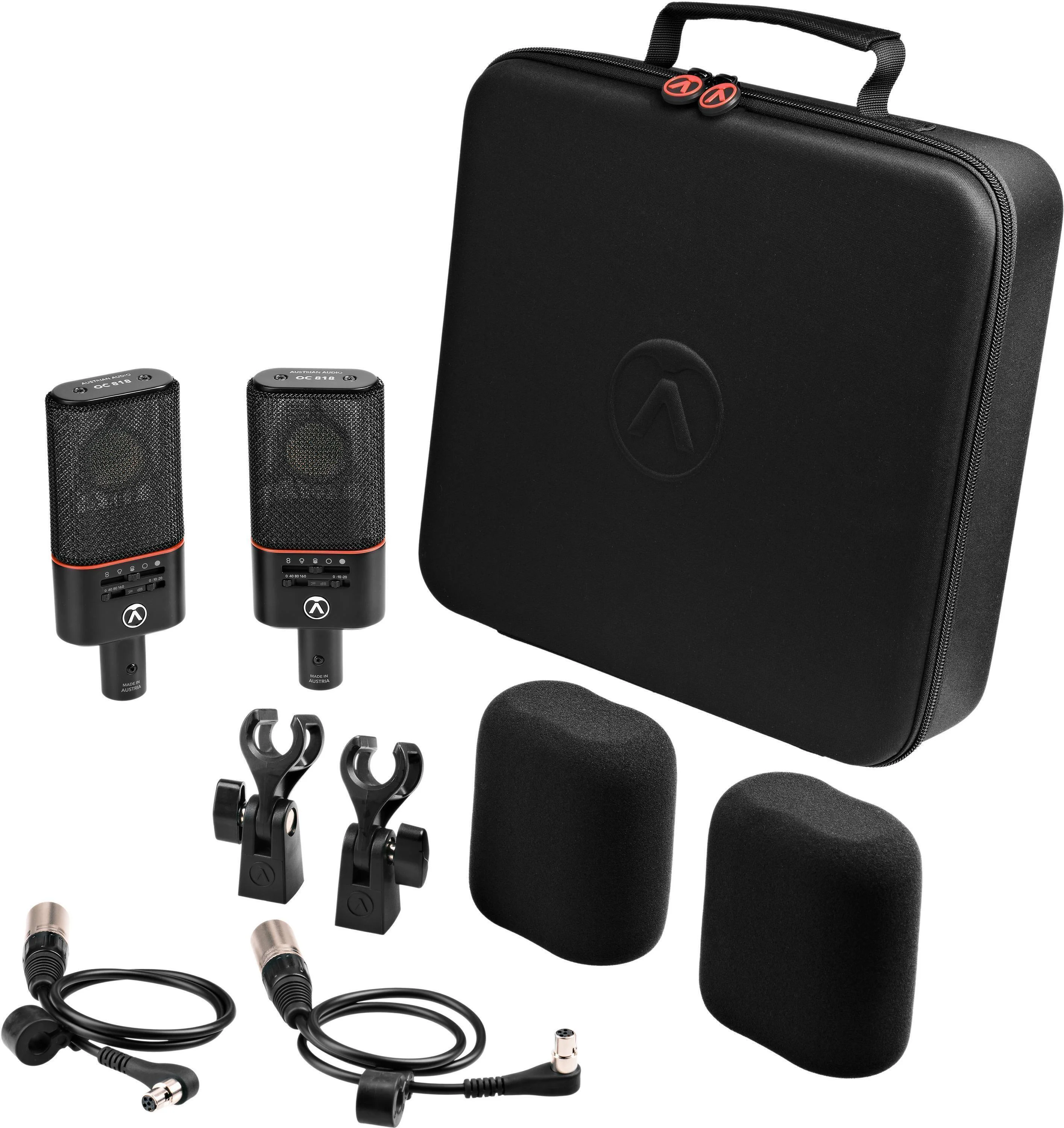 Austrian Audio OC818 Dual Set Go 多指向大振膜电容麦克风一对