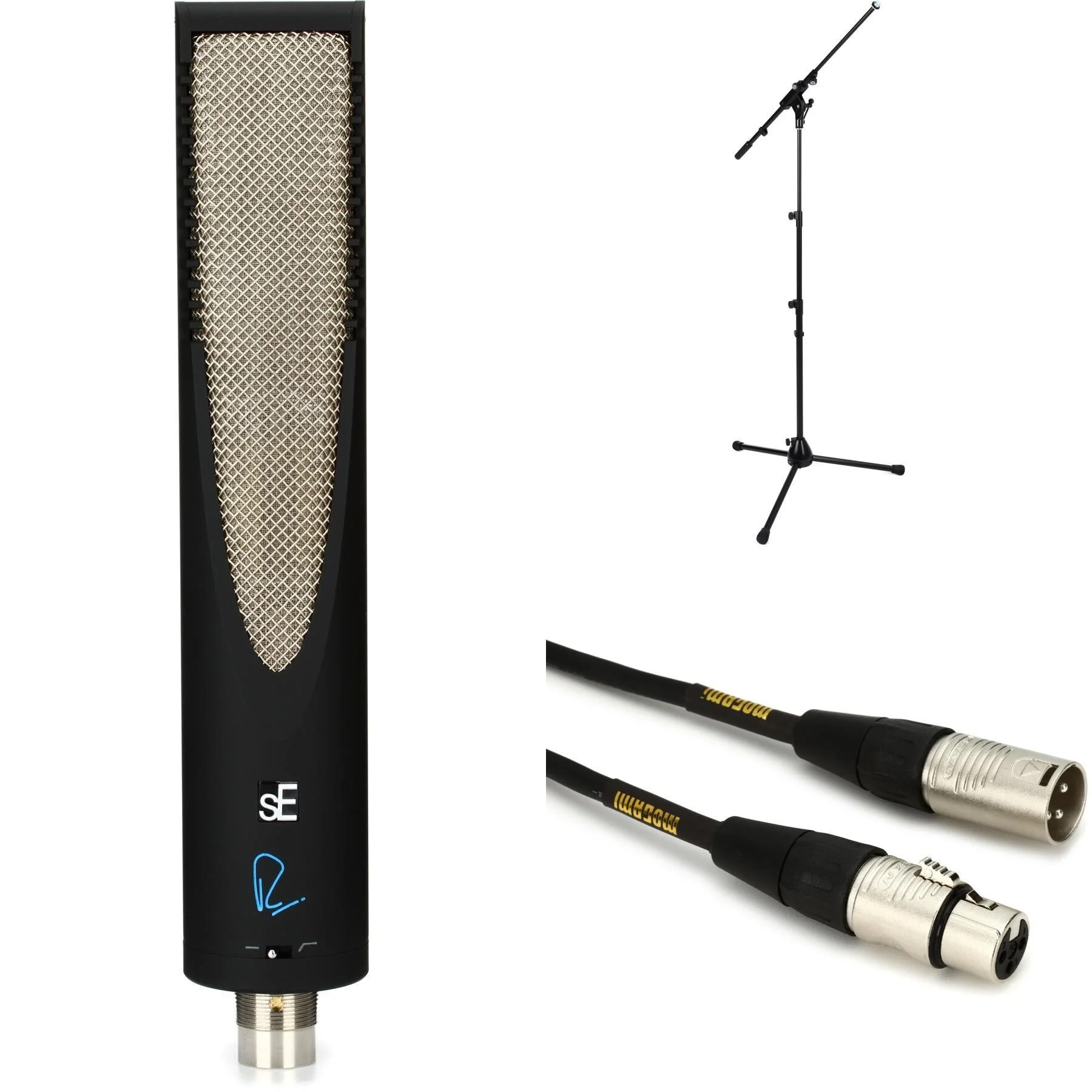 sE Electronics Rupert Neve RNR1 有源铝带麦克风套装，含支架和线缆