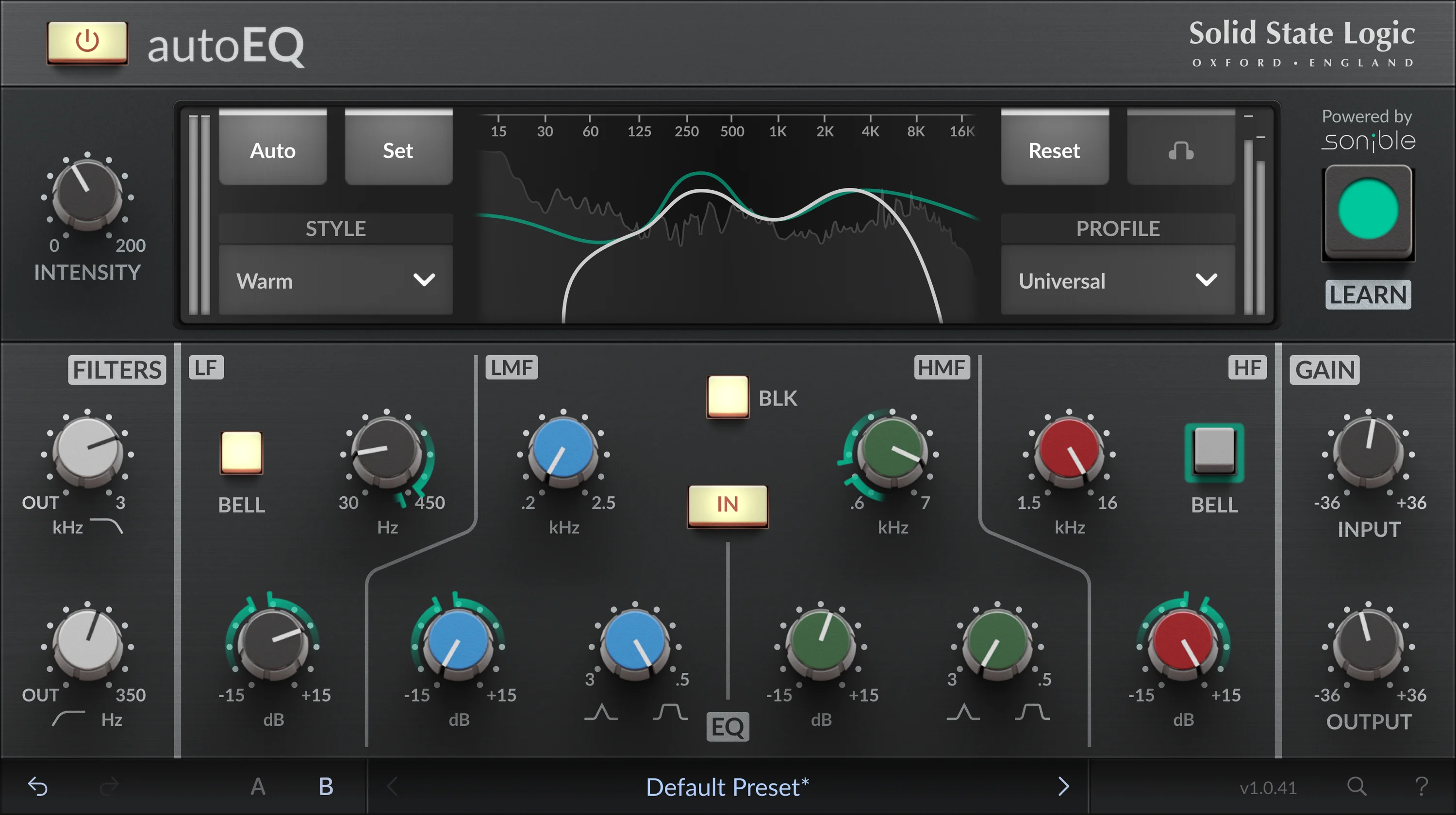 Solid State Logic autoEQ 插件