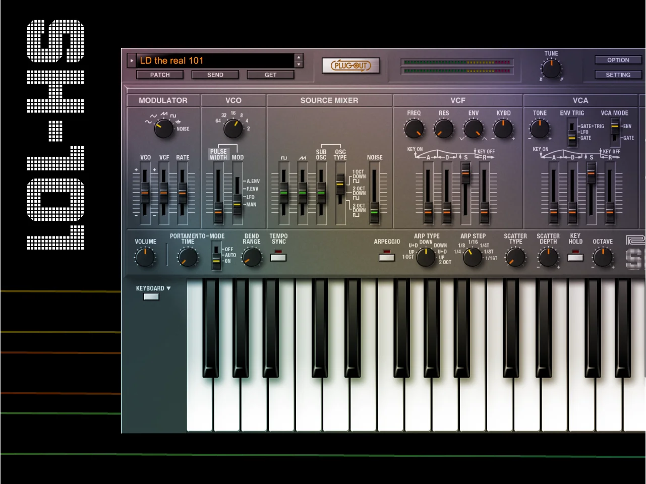 Roland SH-101 软件合成器