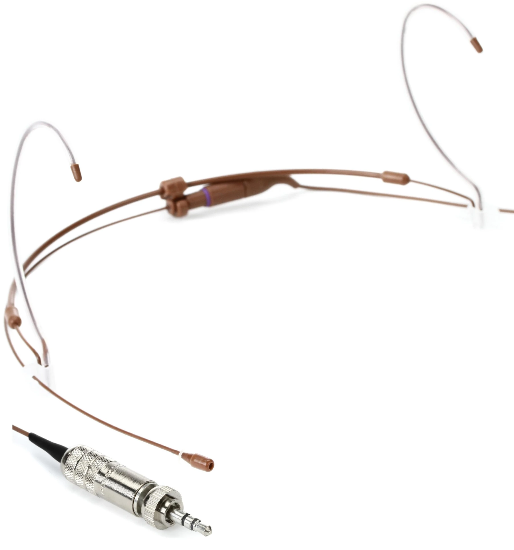 Countryman H6 全指向头戴式麦克风 - 超低灵敏度，配 3.5mm 锁定接头，适用于 Sennheiser 无线系统 - 可可色