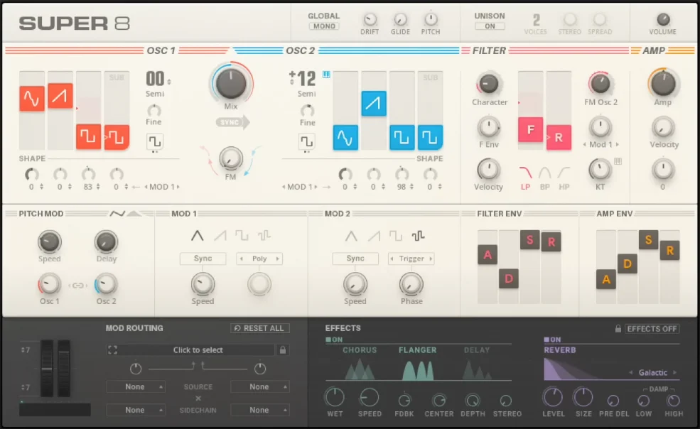 Native Instruments Super 8 复古复音合成器插件