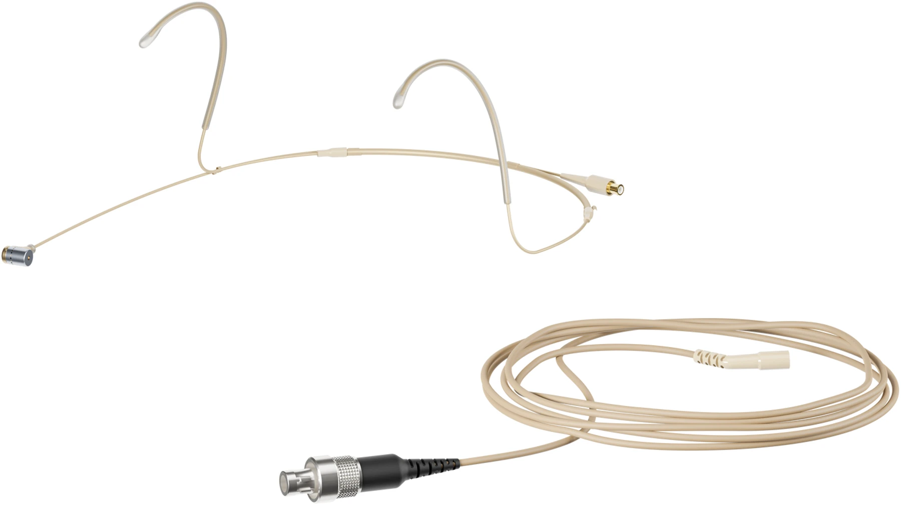 Sennheiser Headmic 4 心形头戴式麦克风，配 3 针 LEMO 接头，适用于 Sennheiser 无线系统 - 米色