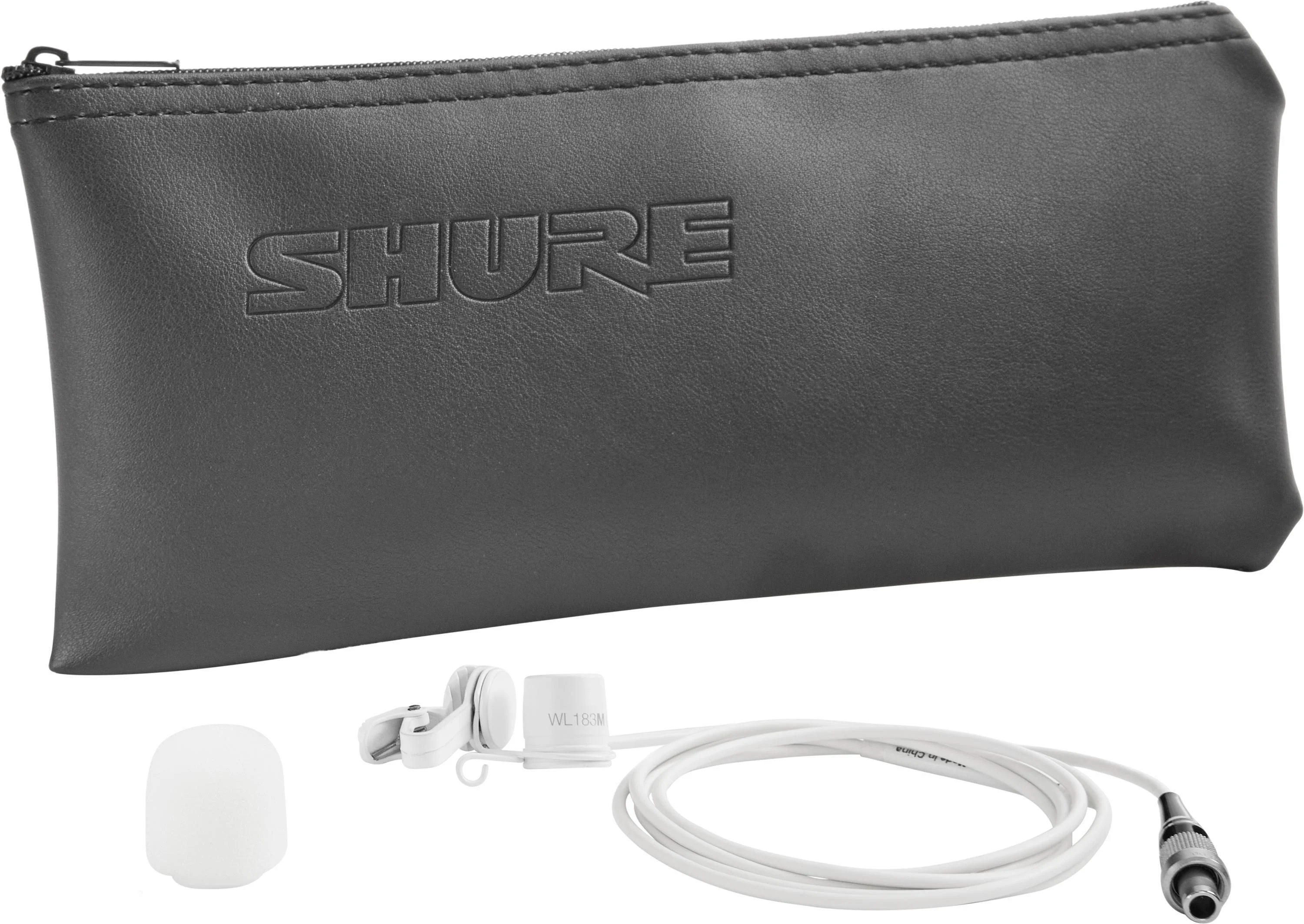 Shure WL183m 全指向领夹麦克风，配 LEMO 接头 - 白色